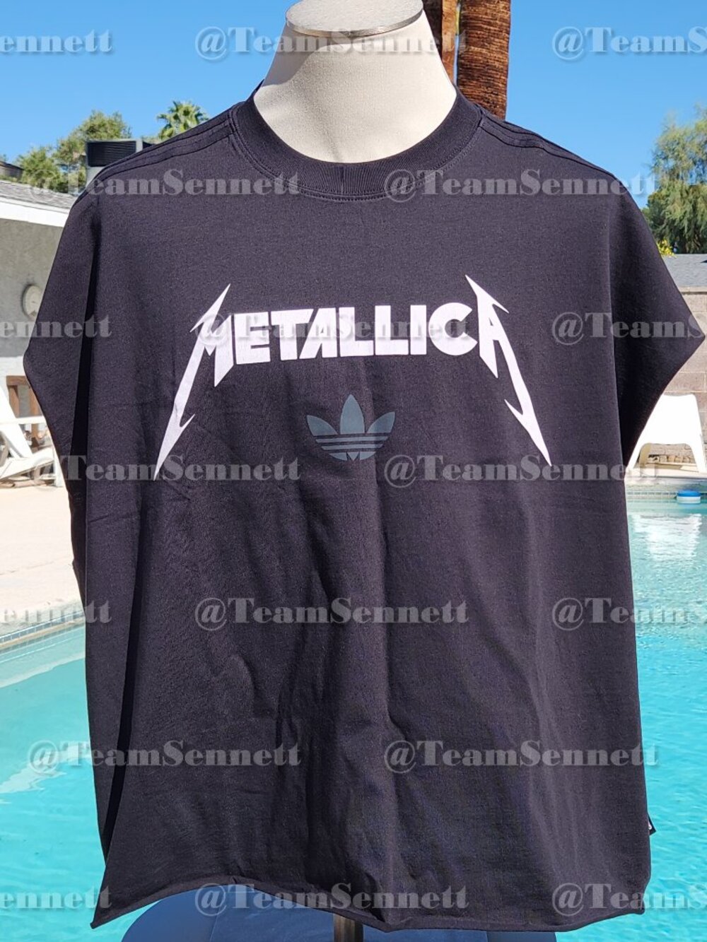 Metallica Adidas Cutoff Sphere Shirt / Life Burns Faster / Las Vegas 2026 /27